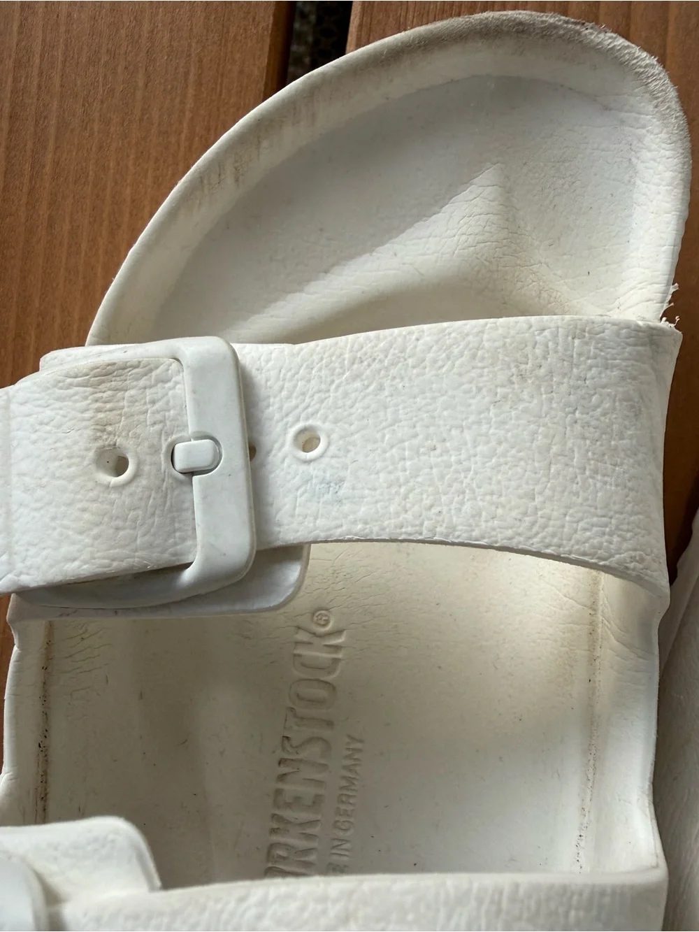 Birkenstock White Two-Strap Sandals Size 36